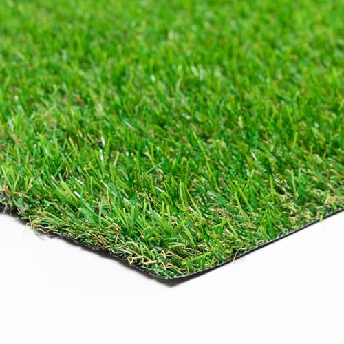 Steffensmeier Kunstrasen Wimbledon 26 mm 1.069 cm g/m² UV-beständig Smart Kollektion | Grün, Größe: 100x350 cm