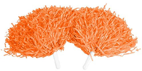 VGEBY1 Cheerleader Pompons, Hand Blumen Cheerleader Pompons für Sport Party Jubelt Ball Dance Fancy Dress Night Party(Orange)