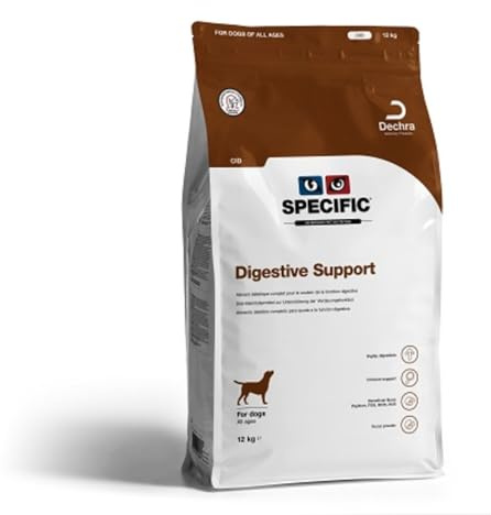 SPECIFIC® Digestive Support (CID) 12kg - Trockenfutter für Hunde - Verbessert die Darmflora - Leicht verdaulich - Ballaststoffarm - Mit Postbiotika - Alle Altersklassen - DECHRA Veterinary Products