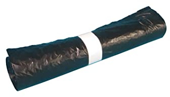 240 Müllsäcke Abfallsäcke Müllbeutel mit Zugband schwarz LDPE 120l 700x1100mm T30 10St. auf Rolle 24 Rollen im Kt.
