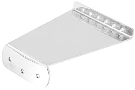 OFFSCH Saitenhalter Silberfarben aus Metall Gitarren Praktisches Gitarrenzubehör Einfache Montage für 6-saitige Jazzgitarre für Stilvolle Musiker