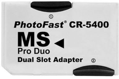 DAGIJIRD Micro SD TF to MS Memory Stick PRO Duo Dual Slot Adapter for PSP