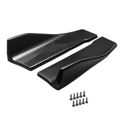 Automotive Seitenschweller Universal 35cm Länge Auto Spoiler Seitliche Front Stoßstange Hinten Seite Rock Lip Rocker Flügel Glänzend Schwarz Schutz Zierleisten Styling Auto Seitenschweller