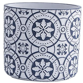 KITANDOVE Pot De Fleurs en Ciment Fait Main Robuste Et Élégant Idéal pour La Décoration Intérieure Et Les