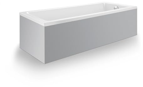 Duravit Rechteck-Badewanne No. 1 180x80x40cm, EB-Version, m 1 RS, weiß