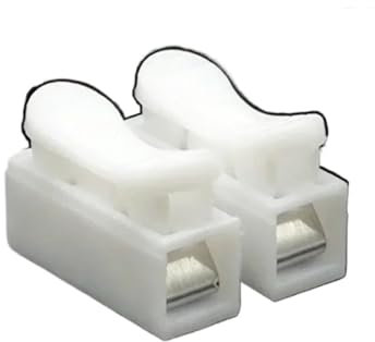 JUANZD 20/50 Stück, kein Löten, schnell, 1P, 2P, Kabel, Drahtverbinder, keine Schraubklemmenblock-Federklemme(2Pin,20PCS)