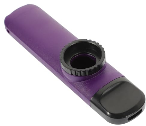 Kunststoff Kazoo 1 Satz Musikinstrument mit Trageband Lila | Abs Ausführung, Kompakt und Leicht, für Geige und Gitarre, Passend zu Besonderen Festen