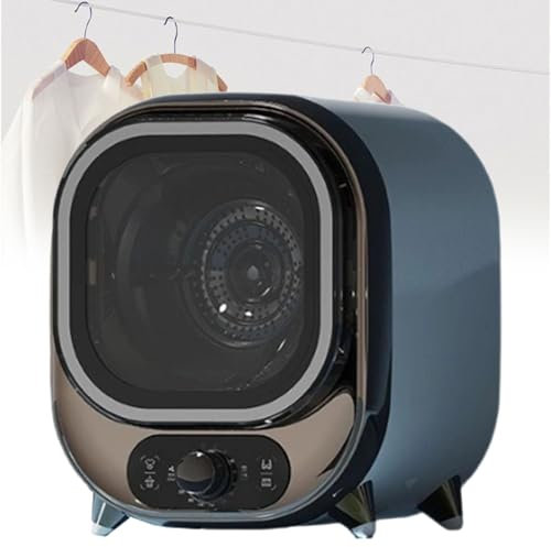 LYFDPN Secadora pequeña de volteo, Mini Secadora de Tambor Mini ventilada de 0.8 kg con Revestimiento de Acero Inoxidable, Temporizador de 180 Minutos y (Brown)
