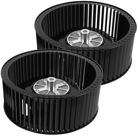 Roue à Vent Métallique Noire pour Hotte Aspirante, Lot de 2 | Remplacement pour Moteur D’extraction, Fabrication Précise, Installation Simple, Technologie Avancée