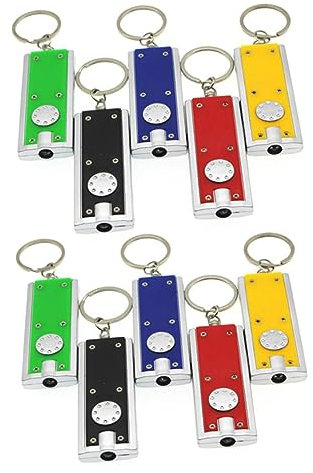 ibasenice 10stücke Mini-taschenlampen-schlüsselanhänger Led Taschenlampen Anhänger Leicht Nachts Spaziergang Beleuchtung Tragen Praktisch Gewinne Umsatz