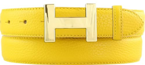 BELTINGER Damen-Gürtel HAILEY aus strukturiertem Leder 3 cm | Schmaler Ledergürtel für Damen 30mm | Gold glänzend