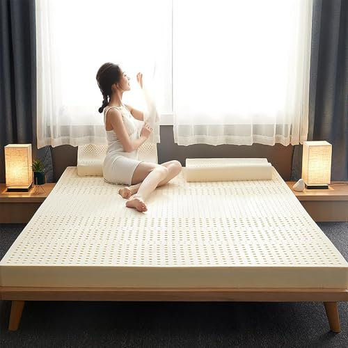 Matratzenauflage aus 100 % natürlichem Gittermuster, mittlere Festigkeit für Schlafsofas, Wohnmobile und harte Matratzen, 2,5 cm dick, 70 x 140 cm, komfortable Schlaflösung