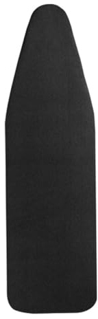 Bügelbrettbezug 120X40 Solide Farbe Schwarz Mit Wärmereflexion Und Schnellbügelfunktion, bezug bügelbrett Ausgestattet Mit Zugseil Und Polsterung, Hitzebeständig,Waschbar