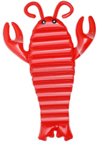 ERINGOGO Aufblasbare Schwimminsel in Kreativer Hummerform PVC Material Leichte Poolmatratze zum Schwimmen und Sonnenbaden für Outdoor Sommer und Schwimmbadbedarf