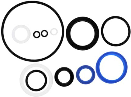 LOLIPPYY Kit de Joints Hydrauliques en Silicone 10 Pièces, Résistance Haute Température et Haute Pression, Anneaux D'étanchéité pour Entretien Automobile et Réparation de Transpalettes