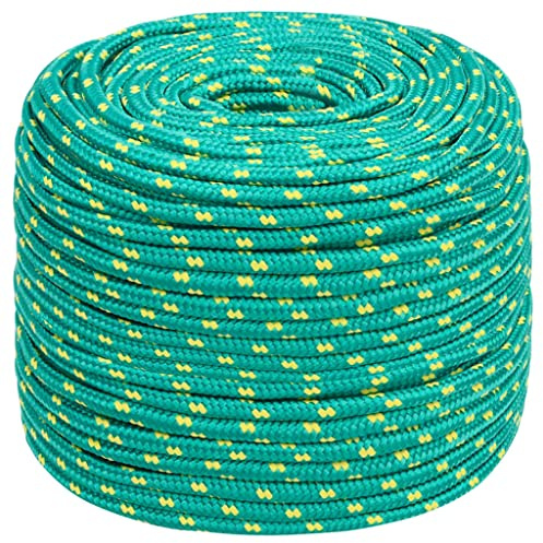 Tau Kletter Seil, Bootsseil Grün 10 mm 100 m Polypropylen, Drinnen & Draußen