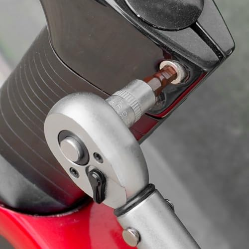 Set di 28 chiavi dinamometriche da 1/4 2-24 N.m, con doppia scala, cricchetto a 72 denti, per bici e moto, compatibile con kit di chiavi a bussola