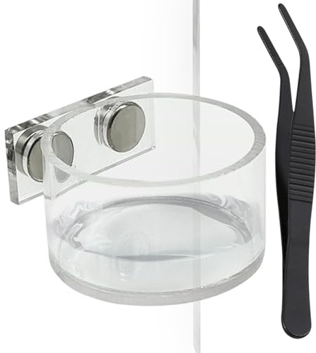 Cuenco de agua genérico para araña salteadora | Cuenco de hábitat magnético para recintos y terrarios - Accesorios para arañas saltosas - para Terrarium Mygale Mante Reptil