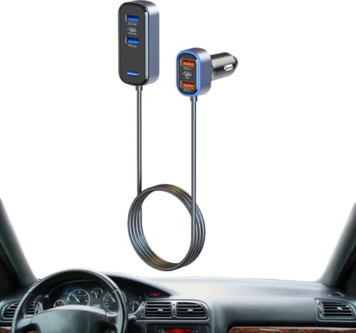 Caricabatterie universale per auto per cellulare, protezione da sovraccarico, adattatore sicuro per auto, caricabatterie portatile, per tablet, laptop, SUV, camper, camion, berlina, auto, viaggi, casa