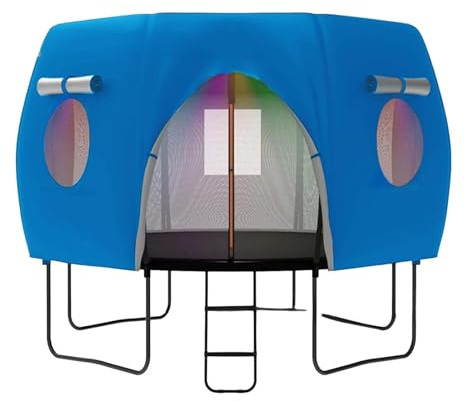 Trampoline Cover Awning Sunblock Tent | UV Protection Trampoline Cover for Outdoor Backyard Home Gym Camping Garden Patio