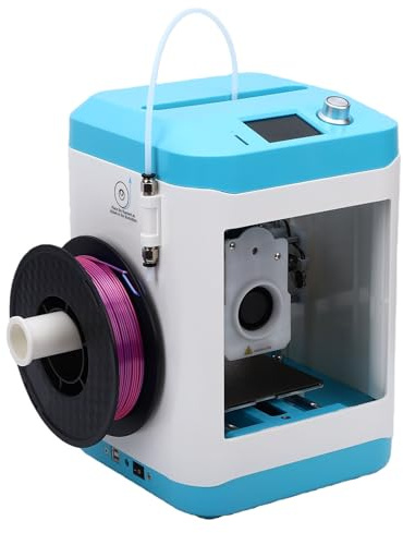 Zerodis Mini 3D-skrivare Direct Extruder LCD-skärm 3,94 X 4,33 X 3,94 Tum Utskriftsstorlek Avancerat Munstycke Högt Vridmoment Dual Drive för Nybörjare Barn Hem Skolundervisning (#1)