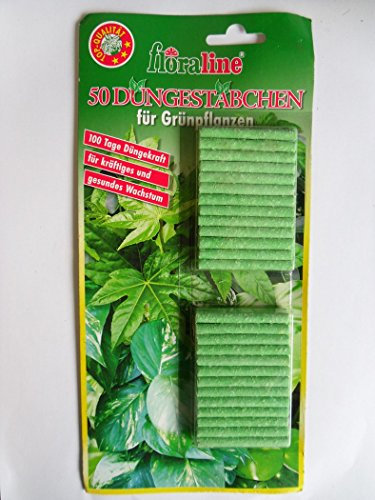 floraline 400901 Düngestäbchen für Grünpflanzen, 50 Stück (ALB10)