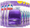 Duck Liquid Toilet Rim Block Twin Refills, 3-in-1 Toilet Bowl Cleaner, Purple Wave, Pack of 6 (Total of 12 x 55ml Refills)