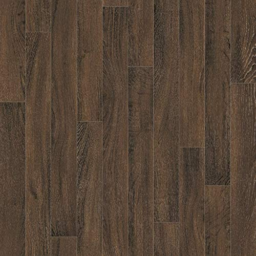 Spirit Golden Oak Dark Anti Slip Wood Effect Vinyl Flooring Lino (3m x 4m)