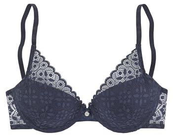 s.Oliver Soutien-Gorge Push-up pour Femme, Bleu foncé, 80A