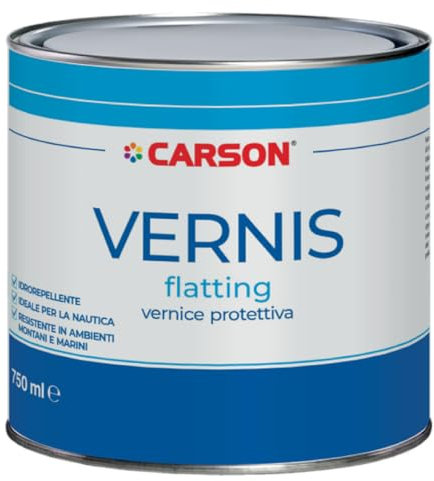 Colorificio Carson Vernice Flatting Trasparente Per Legno A Solvente Interni Ed Esterni (Lucido)