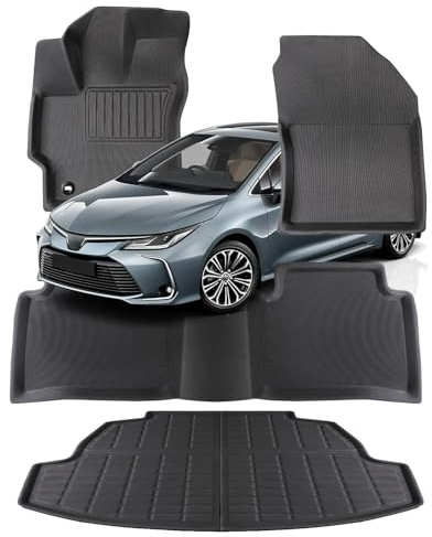 Car Floor Mats for Toyota Corolla Sedan 2020-2025 2026 with Cargo Liner