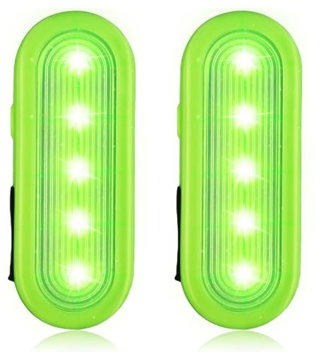 LED Blinklicht Sicherheitslicht USB Aufladbar - 2er Sicherheit Licht Set für Kinder Schulranzen Nachtläufer Bergsteiger Hund Leuchtanhänger mit Clip - Dauerlicht und Blinklicht 3 Modes