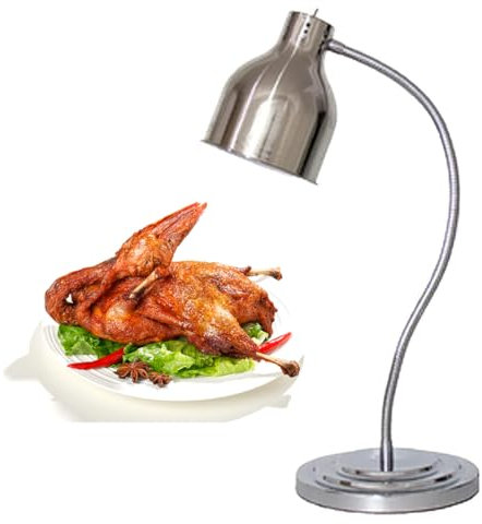 Lampada scaldavivande, Lampada scaldavivande, Lampada scaldavivande professionale a doppia testa, Tavolo scaldavivande per buffet da cucina del ristorante, Uso commerciale e domestico indipendente