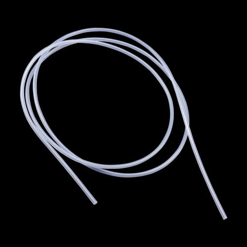 iMeistek Silikonschlauch 3mm ID x 5mm OD 2 Meter, Flexibler Lebensmitteltaugliche Schlauch Silikonschlauch Wasser Luft Schlauch Rohr Transparent