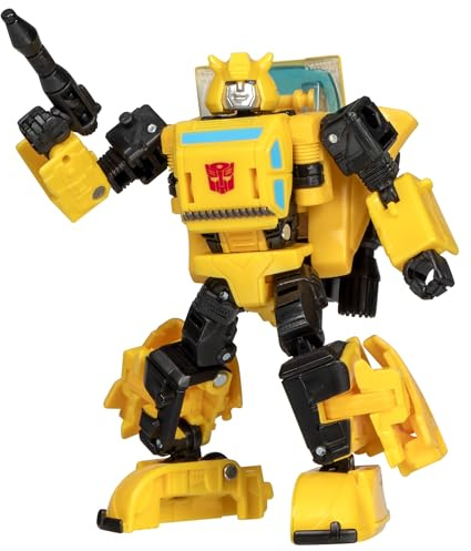 Transformers Legacy Deluxe Class Origin Bumblebee Action Figure | Transformers Legacy United 6 Inch Action Figure Deluxe Class (2025 Wave 1) - Origin Bumblebee