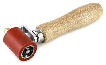 Silikon Andrückrolle, Hochtemperaturbeständige Hartgummi Nahtroller Handdruck Roller Roofing PVC Schweißwerkzeug, Rot