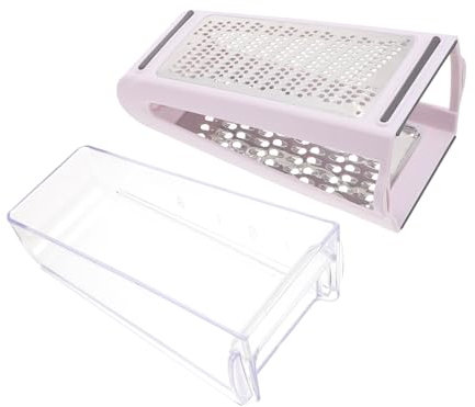 Rallador de Acero Inoxidable para Cocina, Plateado, Doble Cara