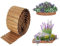 Bordure de jardin en métal galvanisé flexible de 10 m pour parterre de fleurs surélevé, entoure d'arbre, bricolage paysager, design ondulé robuste et durable
