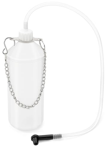 Yesaler Pompe à Liquide de Frein avec Tuyau de 60 cm et Adaptateur en Caoutchouc Purgeur de Liquide de Frein Manuel pour Automobiles Motos