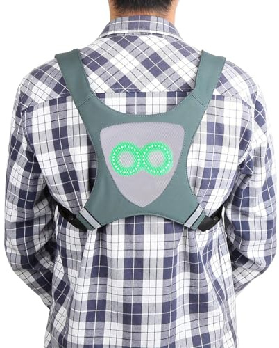 Generico Gilet LED,Giubbotto con Luci LED RGB per Camminate Notturne | Equipaggiamento di Sicurezza Regolabile Impermeabile per Ciclismo adatto a Donne Uomini Adulti e Bambini per Runner Jogging e