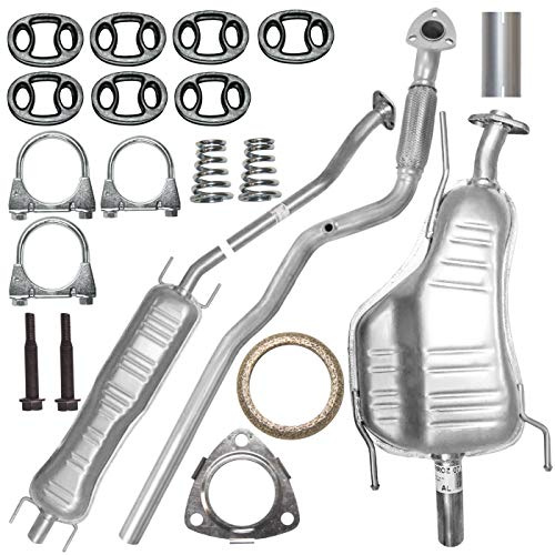 FERROZ Auspuff für Opel Astra G II 2 1998-2009 | Kollektorrohr und Mitteltopf und Endtopf, Motoren: 1.6 | Fließheck