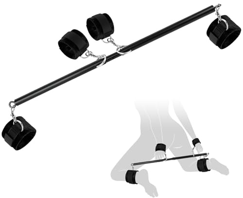 BDSM Bondage Restraints Spreader Bar, Adjustable Handcuffs Ankle Cuffs Sex Toys for Couples Kinky, BDSM Bondage Kit for Couples Adults SM Games Sex Games