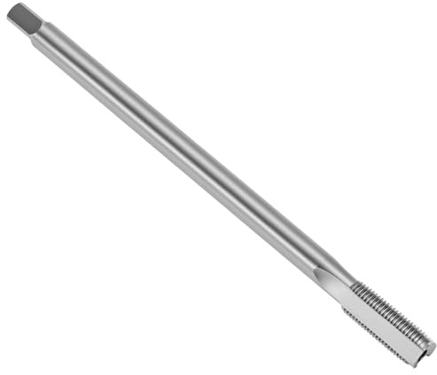 QWORK® Taraud à filetage métrique M10 x 1 H2 150 mm à goujure droite extra longue - Outil de taraudage en acier rapide