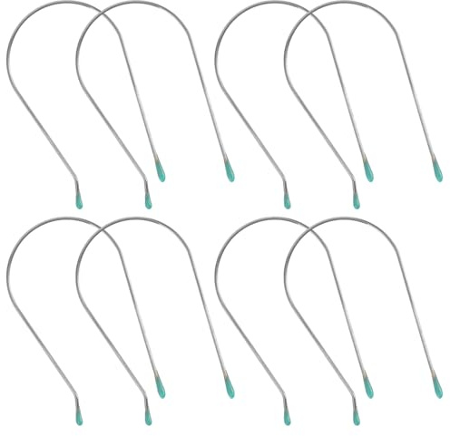 LIFKOME Pinces à Bigoudis Clips pour Rouleaux Chauffants en Acier Inoxydable 304 Lot de 8 Faciles à Ranger Argentées pour Créer Différentes Coiffures à Domicile