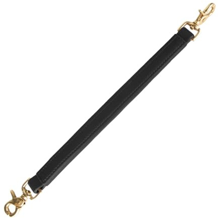 Jiuvaso Cinghia di Presa per Sella, Cinghia di bilanciamento con Bottoni Automatici, 12 Pollici, Pelle PU, Maniglia per Forniture equestri per Principianti di, Nero