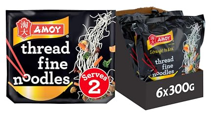 Amoy Straight to Wok Feine Nudeln, 300 g, 6 Stück