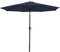 Sunnydaze 9 ft Outdoor Patio Umbrella - Polyester Table Market Umbrella with Push-Button Tilt and Crank - 8 Sturdy Ribs