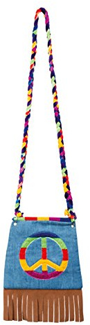 PARTY DISCOUNT Tasche Peace, jeansoptik