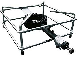 Réchaud réchaud à gaz cm.30 x 30 en Acier Chromé