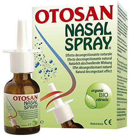 3x Otosan Nasenspray forte bei Schnupfen mit trockenen Schleimhäuten, bei Heuschnupfen, Rhinitis, Sinuitis; reinigende und lindernde Wirkung mit antiviralem Effekt